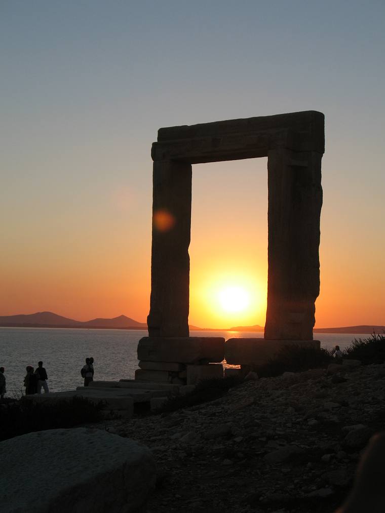 Portara, sunset